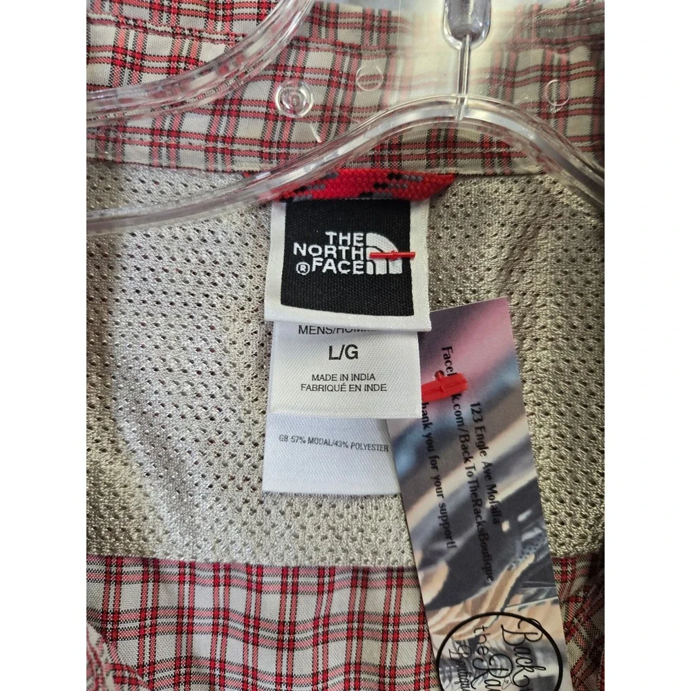The North Face Plaid Hiking Outdoorsy Gorpcore Button Up Shirt Large